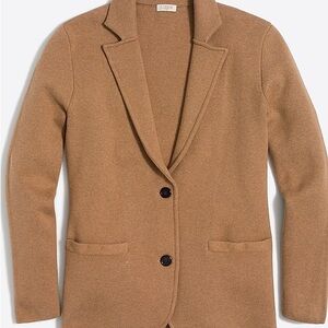 J. Crew Tan Sweater Blazer Tan, NWOT Sz M